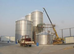 Shanxi customers in Stainless steel silos