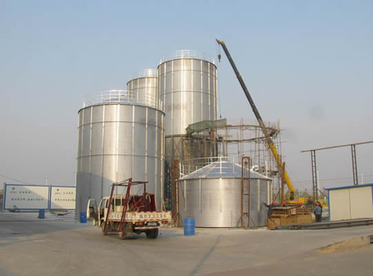 Shanxi customers in Stainless steel silos