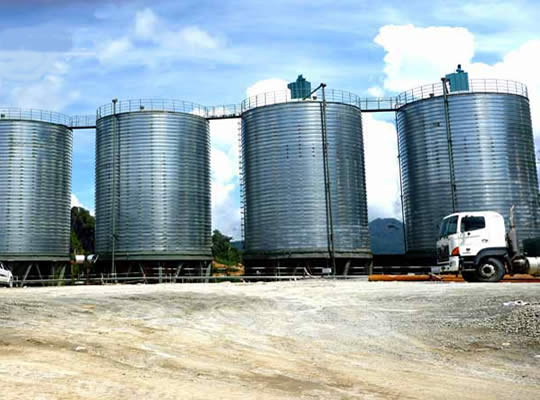 Malaysia customers in steel silo